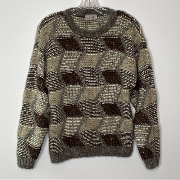 Next Vintage Brown Wool Sweater - Picture 1 of 10